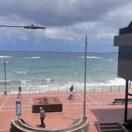 En Primera Linea De Playa Y Vistas Al Mar Y Piscina Apartman Las Palmas de Gran Canaria