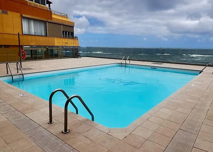 En Primera Linea De Playa Y Vistas Al Mar Y Piscina * לאס פאלמס דה גראן קנאריה