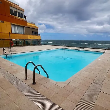 En Primera Linea De Playa Y Vistas Al Mar Y Piscina * Las Palmas de Gran Canárias