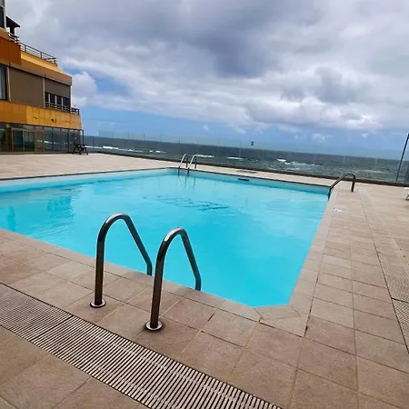 En Primera Linea De Playa Y Vistas Al Mar Y Piscina Apartamento Las Palmas de Gran Canárias